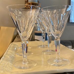 One Set of six Waterford Shelia Wine Glasses